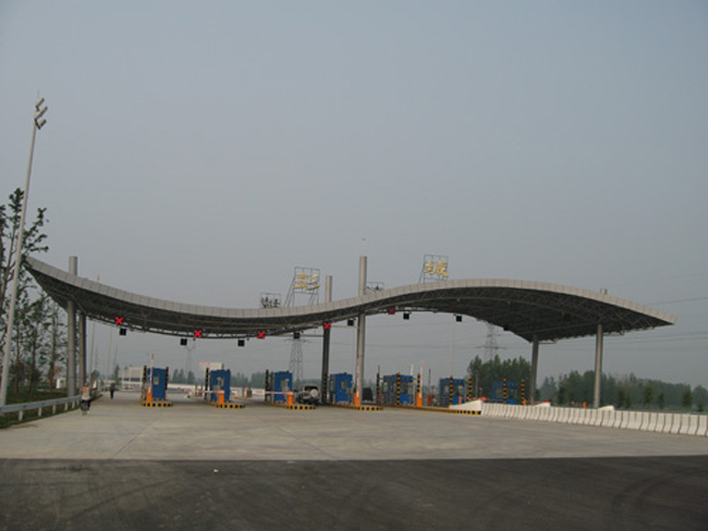 松江收费站网架