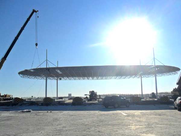 松江加油站网架案例